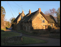 cottages in the December light