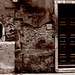 Venetian doorway in sepia