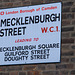 Mecklenburgh Street, leading to...