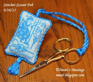 Stitchers Scissor Fob (Front) 9/16/12