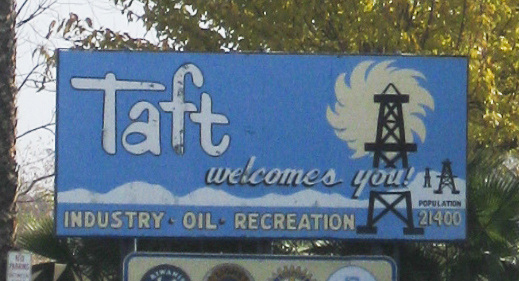 Taft welcome sign (0687b)