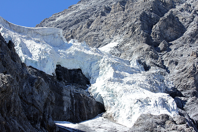 Gletscher Sulden - Detail gezoomt
