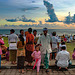 Balinese ceremony at the Seseh beach