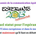 Quel statut pour l'espéranto ?