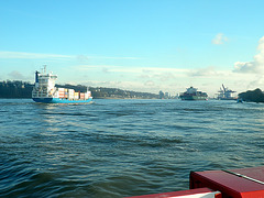 Panorama auf der Elbe