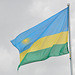 Ruanda flago ĉe la Reĝa Palaco en Nyanza