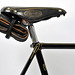 Top eye decorated by simple post. Brooks Champion Sprinter saddle on Reynolds alloy seat post. (2014)