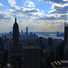 L'Empire State Building et Manhattan downtown