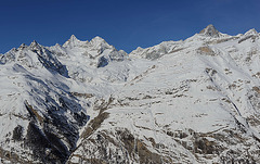 Panorama des Alpes valaisannes...