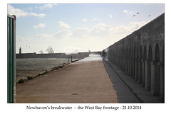 The West Bay side of the breakwater - Newhaven - 21.10.2014