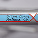 New owner's name is painted on the rear of the top tube (2013)