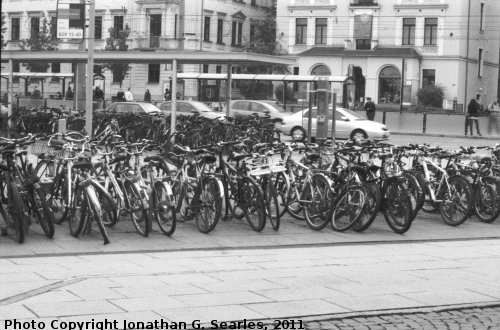 Bikes in Neustadt, Edited Version, Dresden, Germany, 2011