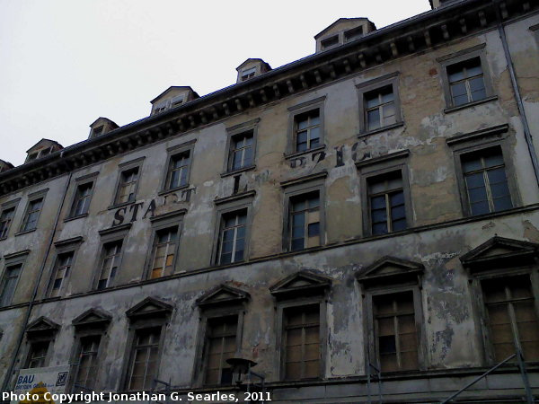 Lettering on Unknown Building, Neustadt, Dresden, Germany, 2011