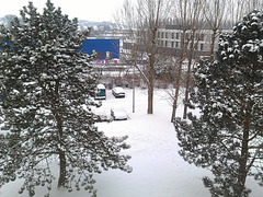 Snow in Compiègne January 2013