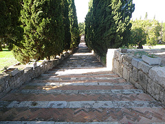 Escalier du monastère Philerimos.