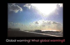 Global warming - Seaford Head - photoshopped - 9.10.2014