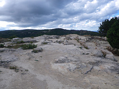 Acropole de Kamiros : terrasse du temple d'Athena Polias