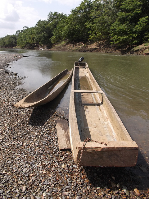 Pirogues Emberá-Wounaan canoes / Pirogues des premières nations panaméennes - 24 janvier 2013.