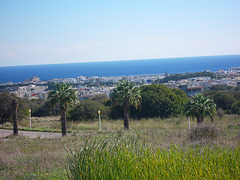 La vieille ville vue depuis l'acropole de Rhodes.