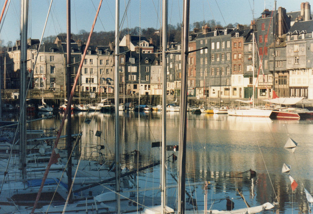 Beautiful little fishing town of Honfleur, France