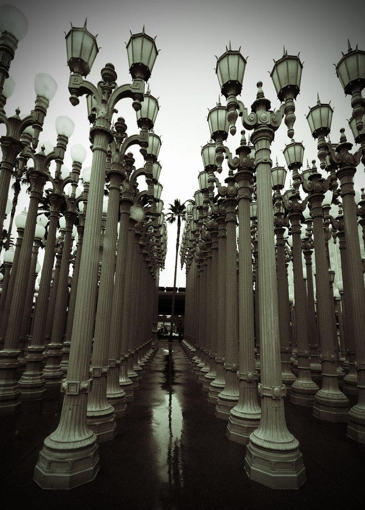 Urban Light by Chris Burden at LACMA (8200A) Lomified