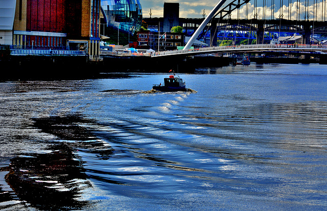 In the Wake....up the Tyne