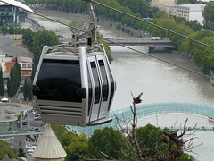 Tbilisi- Cable Car and Mtkvari River