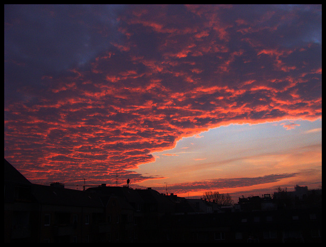 Fantastischer Sonnenaufgang, Hamburg St. Pauli