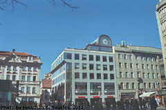 The City Hotel, the Clockhouse, and Mustek, Vaclavske Namesti, Prague, CZ, 2012