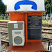 Quimper 2014 – Emergency telephone at a railway crossing