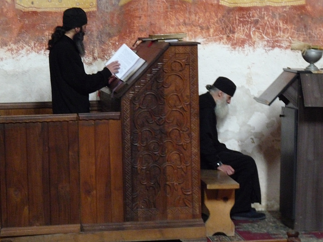 Kutaisi- Gelati Monastery- Monks at Prayer