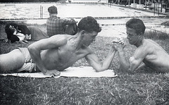 2 athletes in the UK 1950' - measuring up