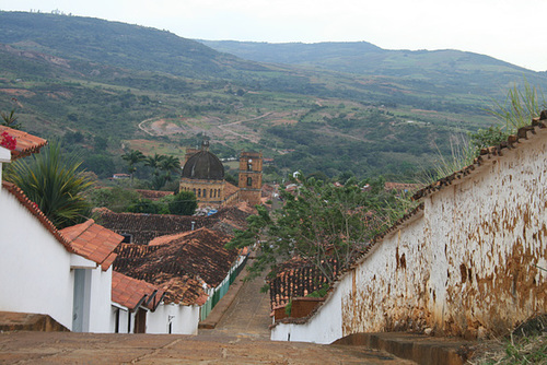 A View Down a Street in Barichara