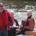 The boat race was accompanied by jolly singing