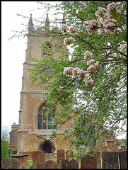 church in spring