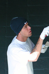 Painter at work
