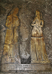 st.helen bishopsgate, london,brass of thomas wylliams +1495 and wife
