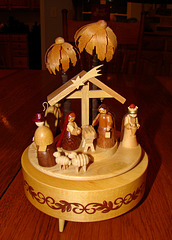 German Erzgebirge Nativity Music Box