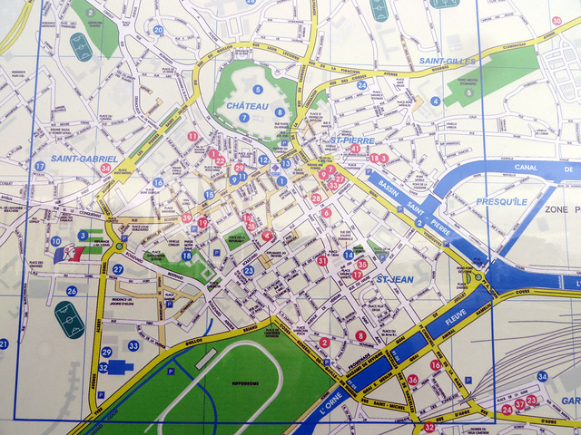 Stadtplan von Caen