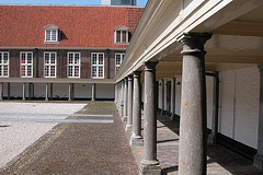 The former Plague House in Leiden - inner court