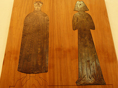 st.helen bishopsgate, london,brass of a civilian and wife of c.1470