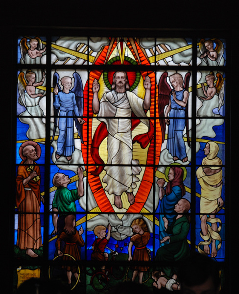 Stained glass window, Anglican Chapel