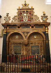 st.helen bishopsgate, london,tomb of sir john spencer 1609 and family  attrib. nicholas johnson