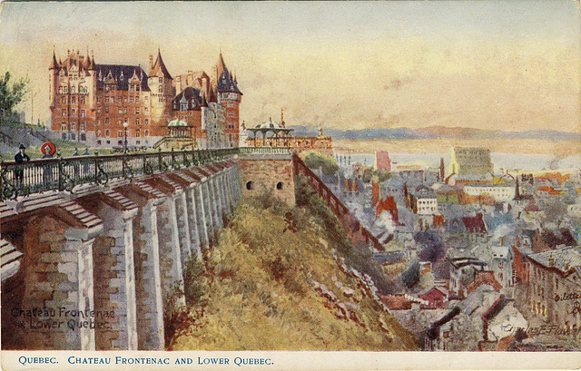 Quebec. Chateau Frontenac and Lower Quebec.