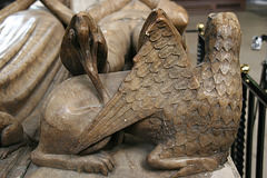 st.helen bishopsgate, london,detail of tomb of sir john crosby,+1476 and wife