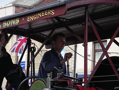 Traction engine driver