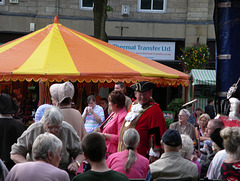 The crowds at the stalls on The Square