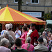 The crowds at the stalls on The Square