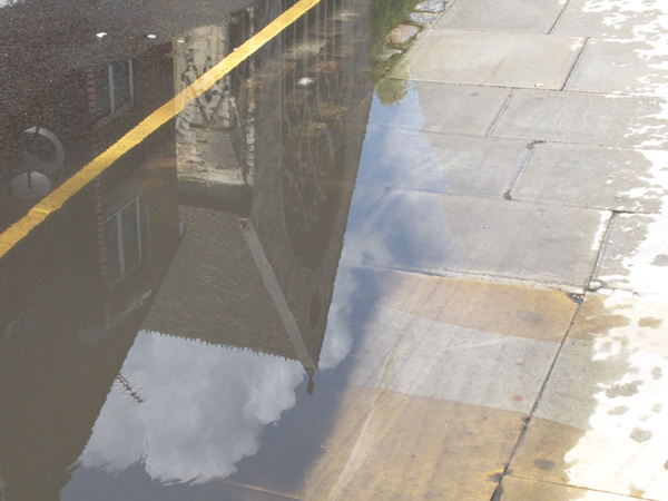 Church in a puddle