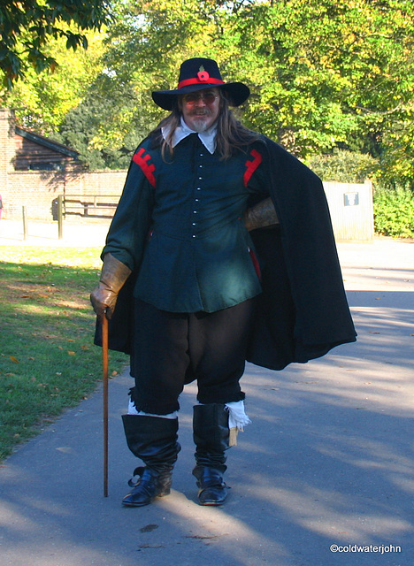 Guy Fawkes out for a stroll at Kenwood House...